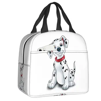  Custom Lucky Dalmatian Dog Lunch Bag Мужская Женская Кулер Термоизолированный Ланч Бокс Для Детей Школьников