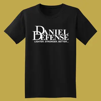 Daniel Defense Guns Огнестрельное оружие Логотип Мужская черная футболка Размер S до 5XL