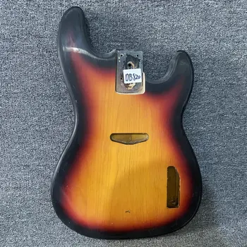 DB772 Tele Bass Sunburst Color Solid Wood TL Electric Bass Body Unfinished для DIY и замены правой руки 4 струны