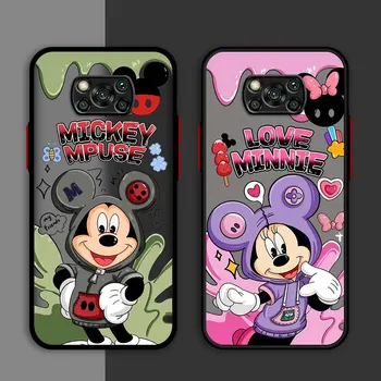 Disney Mickey Minnie Чехол для телефона Xiaomi Poco M3 X5 Pro F3 C40 X3 Pro M5s M5 X4 Pro X3 NFC X4 GT Чехол Броня Мягкая