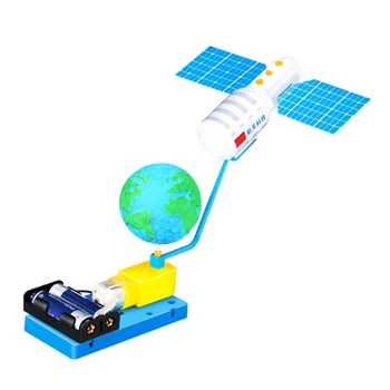 DIY Спутниковая игрушка Игрушка для малышей Деревянная спутниковая игрушка Рука на космическом спутнике Модель Набор Набор для строительства космической станции U4LD