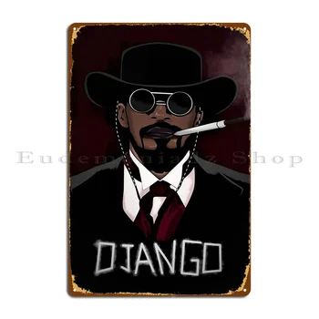 Django Металлический знак Кинотеатр Кинотеатр Настроить кухню Гараж Жестяной знак Плакат