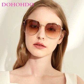 DOHOHDO Мода Квадратные Очки Солнцезащитные Очки Женщины Мужчины Люкс Бренд Дизайнерские Очки Высокое Качество Ретро Оттенки UV400 Gafas de sol