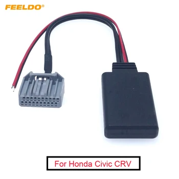 FEELDO Автомобильный беспроводной модуль Bluetooth Музыка 20-контактный адаптер AUX для Honda Civic CRV Accord Стерео Aux Аудио Приемник Вспомогательный провод