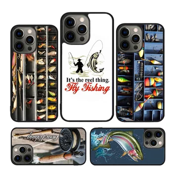 Fishing Box Чехол для ловли карпа для iPhone 15 SE 2020 XR X XS Max 6S 7 8 Plus 12 13 Mini 11 12 13 14 Pro Max Крышка бампера