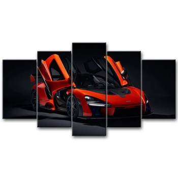Frame HD Печатный 5 шт. Модульный домашний декор Плакат Настенное искусство McLaren Senna Super Car Холст Картины