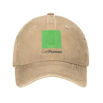 GetHuman Печать логотипа Графическая повседневная джинсовая кепка Вязаная шапка Бейсболка