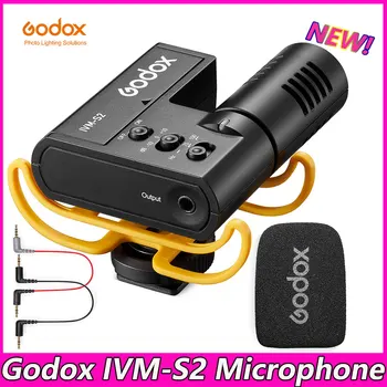 Godox IVM-S2 Микрофон пистолетного типа Мобильный телефон Микро Slr Камера Запись в реальном времени Интервью Конденсаторный микрофон