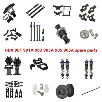 HBX 901 901A 903 903A 905 905A RC Запасные части для автомобилей, шасси, рулевая чашка, поворотный рычаг, шестерня, ESC, сервопривод шин, амортизатор приводного вала и т. Д