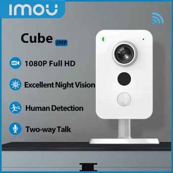 Imou Cube 2MP WiFi камера Умный дом Мини-камера Беспроводная радионяня Двусторонний звук Видеонаблюдение Обнаружение человека Камеры наблюдения