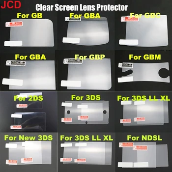 JCD 1 шт. Верхняя нижняя прозрачная защитная пленка HD для GBA GBA GBC GBA SP DSL NDSL для 2DS Новая защитная пленка для ЖК-дисплея 3DS XL