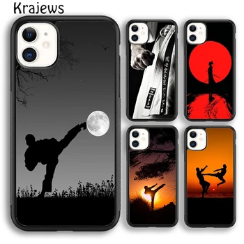 Krajews кунг-фу тхэквондо каратэ на закате чехол для телефона для iPhone 15 SE2020 14 6 7 8 plus XS XR 11 12 mini 13 pro max