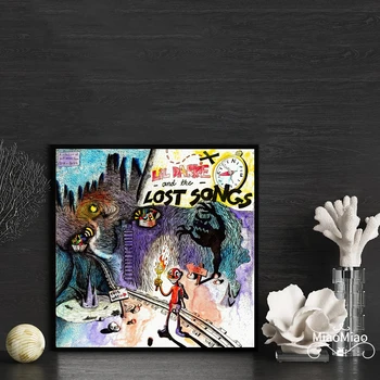 Lil Darkie Потерянные песни Музыкальная обложка альбома Плакат Холст Художественная печать Домашний декор Роспись стен ( Без рамки )