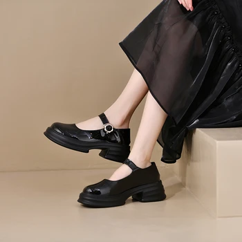 Lolita Обувь Женщина Ремешок Квадратный Высокие Каблуки Цветочный Кожа Оксфорд Обувь для Женщин Платформа Летние Туфли Плюс Размер Zapatos