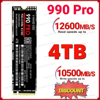M.2 990 pro 4 ТБ 2 ТБ 1 ТБ 500 ГБ Жесткий диск NVME 2,5 дюйма SSD TLC 12000 МБ/с Внутренние твердотельные накопители для ноутбука PS5
