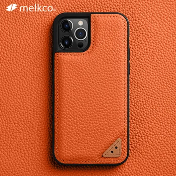 Melkco Premium Чехол из натуральной кожи для iPhone 12 Pro Max mini Роскошная мода Бизнес Натуральная воловья кожа TPU Чехлы для телефона для ПК
