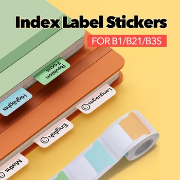 NIIMBOT index Smart Printer Thermal Label Stickers Красочная наклейка для этикеток Водонепроницаемая бумага для B21 B3S B1 B203 Самоклеящаяся бирка