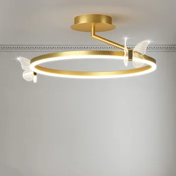 Nordic золотое потолочное освещение минималистичный светодиодный свет-бабочка минималистичное светодиодное освещение столовая украшение кухни