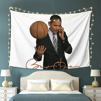 Obama Гобелен Украшение Искусство Эстетические Гобелены Для Гостиной Спальни Декор Дом Забавная Настенная Ткань Настенная Висячая
