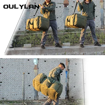 Outdoor Travel Bag 100L Super Large Capacity Storage Bag Мужской военный камуфляжный рюкзак Водонепроницаемый армейский тактический пакет сумок