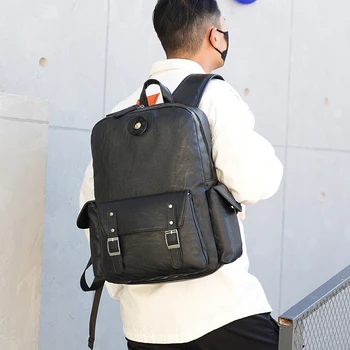 PaiShang Компьютерный рюкзак Деловой повседневный рюкзак для ноутбука Рюкзак для путешествий на открытом воздухе Материал PU Водонепроницаемые сумки большой емкости
