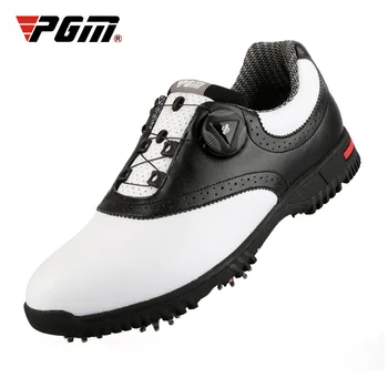 PGM Мужская обувь для гольфа Водонепроницаемые спортивные противоскользящие дышащие подвижные гвозди Спортивные кроссовки с вращающимися пряжками Спортивные кроссовки