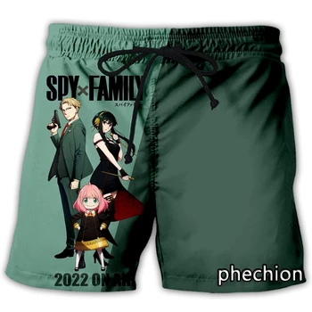 phechion Новые мужские/женские аниме SPY×FAMILY 3D-печатные повседневные шорты Мода уличная одежда Мужские свободные спортивные шорты A63