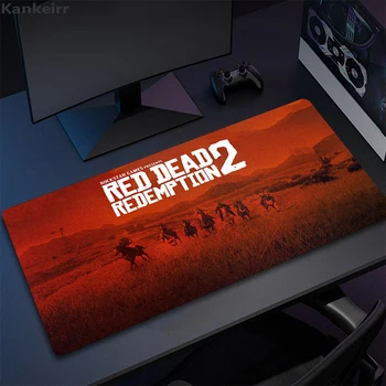Red Dead Redemption 2 Игровая клавиатура Коврик для мыши ПК Геймер Девушка Настольный коврик Xxl Аниме Симпатичный Mausepad Компьютерные аксессуары Коврик для мыши XL