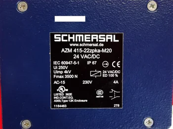 Schmersal 101164463 Новый выключатель AZM 415-22ZPKA-M20-24VAC/DC