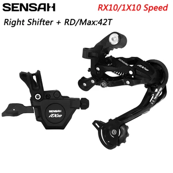SENSAH RX10 1x10 Рычаг переключения передач + задний переключатель для велосипеда MTB 10-скоростные кассетные звездочки 36 т / 40 т / 42 т / 46 т групсет