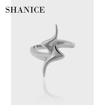 SHANICE Authentic S925 Стерлинговое серебро Индивидуальное регулируемое кольцо Ювелирные изделия для женщин Аксессуары для вечеринок 2022 Тренд