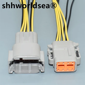 shhworldsea 8-контактный DT06-8S DT04-8P DT04-8P Автоматический разъем серии DT Электрическая розетка для проводов DJ70810Y-1-21/11