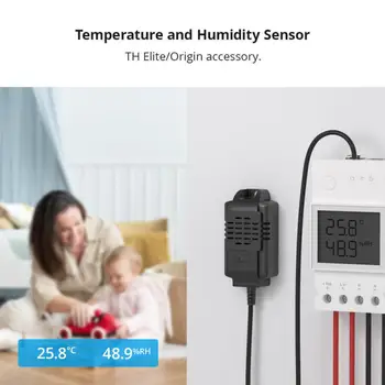 SONOFF TH Elite 16A 20A Wi-Fi Интеллектуальный переключатель мониторинга температуры и влажности THS01 DS18b20 Датчик Умный дом через EWelink Alexa