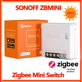 Sonoff ZBMini Zigbee Mini DIY Smart Switch Умный дом Двусторонний переключатель дистанционного управления через приложение Ewelink Работа с Zigbee Gateway Hub
