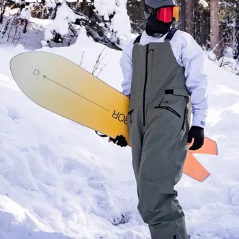 TERROR Сноубординг Профессиональная лыжная одежда Ремни Брюки Мужчины и женщины Новая лыжная одежда Брюки Носить 3L Ветрозащитные теплые зимние штаны