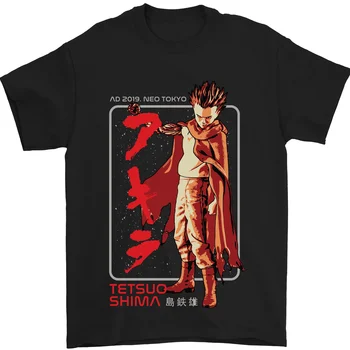 Tetsuo Shima Японское аниме 100% хлопковая футболка