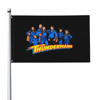 The Thundermans Family Group Shot Логотип Флаг Баннер Наружная графика Печатная деятельность Напечатано