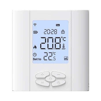 Tuya Zigbee Умный термостат 5A Водяной газовый котел Контроллер температуры с питанием от батареи Голосовое управление Google Home Alexa Прочный