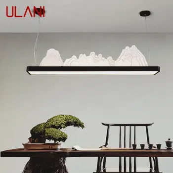 ULANI LED 3 цвета подвесные светильники в китайском стиле пейзаж подвесные светильники и люстры для декора столовой чайного домика