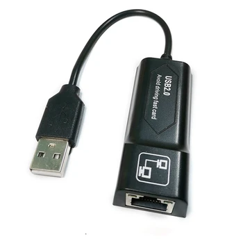 USB 2.0 на RJ45 10/100 Мбит/с USB Ethernet Адаптер Сетевая карта LAN USB Сетевой адаптер LAN RJ45 Карта для ПК Ноутбук