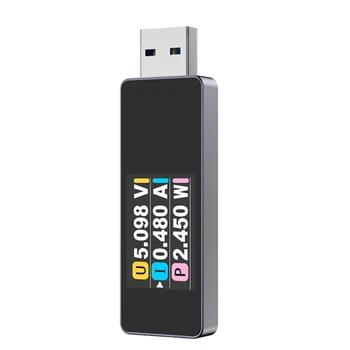 USB Тестер USB 3.2 Вольтметр Тестер тока Измеритель мощности Мультиметр Амперметр USB Тестер Цветной дисплей Емкость JIAN