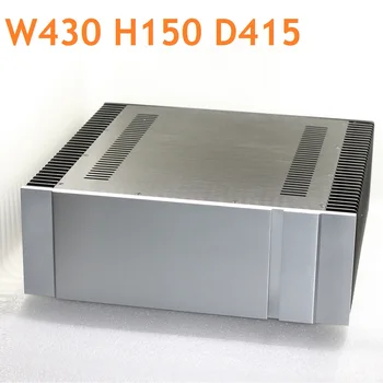 W430 H150 D415 PASS Чистый усилитель мощности Шасси класса А Задняя коробка DIY Алюминиевый радиатор Hi End Post Stage Корпус Hi-Fi DAC PSU