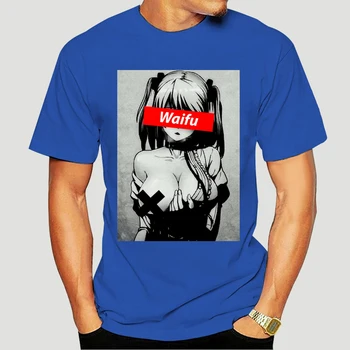 Waifu-Camiseta de Otaku Hentai para hombre, ropa de algodón de manga corta, camisetas de concierto, 6328X