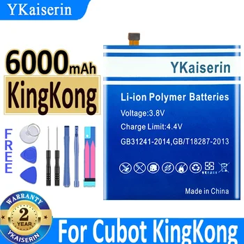 YKaiserin King Kong Battery 6000mAh For Cubot KingKong King Kong bateria Гарантия один год в наличии
