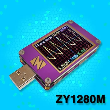 ZY1280M ScopeMeter USB Voltage Current Capacity Tester Ripple Протокол быстрой зарядки PD3 QC4 SC PPS VOOC