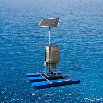 Автоматическая солнечная кормушка для рыбы на 360 градусов