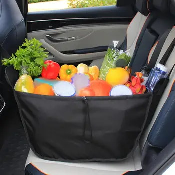  Автомобильный гамак Сумка для хранения Органайзер Складной сумка из оксфордской ткани на заднем сиденье Сумка для всякой всячины Большая емкость Продуктовые сумки для транспортных средств