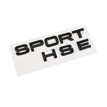 Автомобильный стайлинг ABS Матовый черный SPORT HSE Буквы Эмблема Авто Задний багажник Значок Наклейка для Land Range Rover Autobiography Discovery
