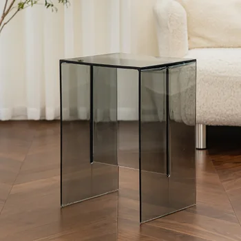  акриловый маленький прозрачный журнальный столик украшение скандинавский диван угловые журнальные столики для хранения гостиная
