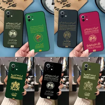 Алжирский чехол для телефона с паспортом 2023 Hot For Redmi Note 12 12S 11S 11 10 9S 8T 7 8 9 9T 10X A2 Pro Plus Черный силиконовый чехол